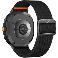 SKALO Tygarmbånd Bull Head sopii Samsung Galaxy Watch8 Classic 46mm - Musta