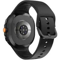 SKALO Silikoniranneke sopii Samsung Galaxy Watch8 Classic 46mm - Musta