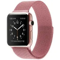 SKALO Milanese Loop Apple Watch Series 11 42mm - Pinkki