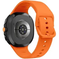 SKALO Silikoniranneke sopii Samsung Galaxy Watch8 40mm - Oranssi
