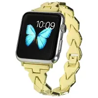 SKALO Metalliranneke "Twist" Apple Watch Series 11 42mm - Kulta