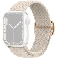 SKALO Punottu -ranneke Apple Watch Ultra 3 49mm - Valkoinen