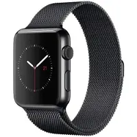 SKALO Milanese Loop Apple Watch Ultra 3 49mm - Musta