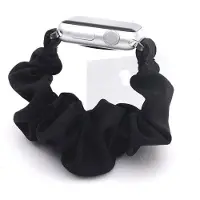 SKALO Scrunchie-ranneke Apple Watch Ultra 3 49mm - Musta