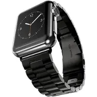 SKALO Linkkiranneke Apple Watch SE 3 40mm - Musta