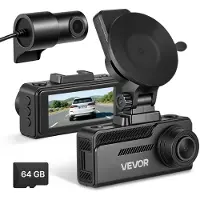 Vevor Auton kojelautakamera edessä ja takana, 4K 1080p