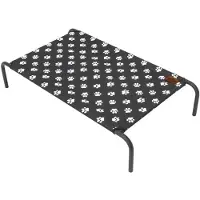 HOBBYDOG Pesä Iron Black Paws XXL, 120x68x20 cm