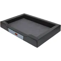 HOBBYDOG Deluxe XXL pesä, musta/harmaa, 120x80 cm