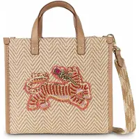 Oilily Zigzag Stripe Shopperit 22 cm Beige