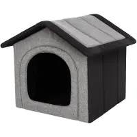 HOBBYDOG Koiran pesä Inari Light Grey Black, 52x46 cm