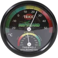Trixie Analoginen Lämpömittari. Kosteusmittari Ø7.5 Cm One Size Black