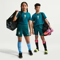 Nike Brasilia Treenishortsit Dri-FIT Academy Pro - Geode Sininen/Vihreä/Keltainen Lapset - , koko S: 128-137 cm
