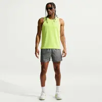 Nike Juoksushortsit Dri-fit Miler 2 In 1 - Harmaa/heijastava Hopea, koko X-Large