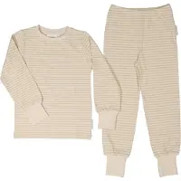 Geggamoja Two Pcs Pyjamas Classic - Beige - 98-104