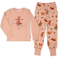 Geggamoja Mamma Mu Two Piece Pyjamas - Pink - 74/80