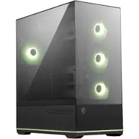 MSI MAG PANO 110R PZ, Midi Tower, PC, Musta, ATX, mikro ATX, Mini-ATX, Karkaistu lasi, Pelaaminen (306-7G28R21-JA4)