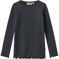 Wheat T-Shirt L/S Ida - Navy - 110