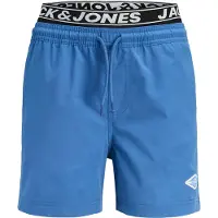 Jack & Jones Junior Uimashortsit 'JPSTMaui' sininen / musta / valkoinen