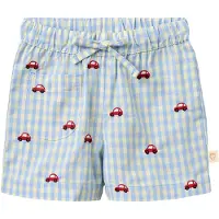 Flöss Albert Shortsit Blue Gingham Blue Gingham 80 cm Sininen 80 cm Pojat
