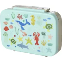Rice Eväslaatikko - ja 6 lokeroa - 1 L - Sininen Ocean Tulosta - - OneSize - Eväslaatikot