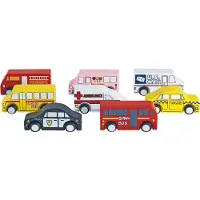 Colorations - Wooden Toy Trucks - 10-piece