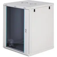 Digitus DN-37114, Seinään asennettava laitekehikko, 16U, 60 kg, Näppäinlukko, Kotelon kiskot, Tehostunut kaapelinhallinta