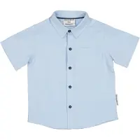 Geggamoja Linen Shirt Blue - Blue - 74/80