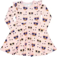Geggamoja Bamboo Flared Dress - Pink - 74/80