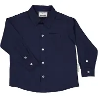 Geggamoja Linen Shirt L.s - Navy - 86/92