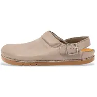 Art unisex. 1202411EW003_039 Leather clogs Roma Cinder grey (36), Flat, Buckle, Casual