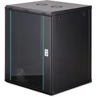 Digitus DN-37115, Seinään asennettava laitekehikko, 16U, 60 kg, Näppäinlukko, Kotelon kiskot, Tehostunut kaapelinhallinta