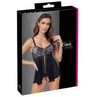 Cottelli Lingerie Babydoll & Stringit S, S