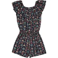 Name it Nkfvinaya Ss Playsuit Fffff Noos - Black - 158