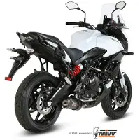 MIVV Oval Kawasaki Versys 650 2015-20 K.041.l3c Homologoitu Slip On äänenvaimennin