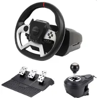Maxx Tech Pro FF Racing Wheel Kit (Wheel, 3-pedal set & shifter) - PS4/PC/ XBOX (4)