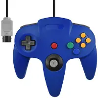 Dolphix Langallinen Ohjain Sininen N64 (ei original)