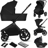 Lionelo FREYA 3-in-1 Yhdistelmävaunut, Brown Chocolate
