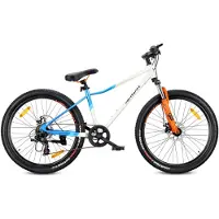 INNE 26 tuuman maastopyörä Shimano 7-vaihteinen levyjarru iskunvaimennin Verdant Calix jalusta valkoinen sininen oranssi