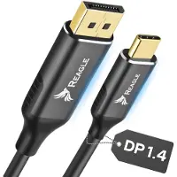 Reagle KAAPELI THUNDERBOLT 4/3 USB-C JA DISPLAYPORT DP 1.4 4K 165HZ HDR 2M