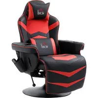 HOMCOM Ergonominen rentouttava tuoli hierovalla keinonahalla