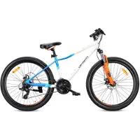Sun baby 26 tuuman maastopyörä Shimano 21-vaihteinen levyjarru iskunvaimennin Verdant Calix jalusta valkoinen sininen oranssi