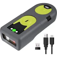 Inateck BCST-42, Kannettava viivakoodinlukija, 2D, CMOS, Aztec Code, Datamatriisi, PDF417, QR Code, Automaattinen induktio, Ohje, 640 x 480 pikseliä (BCST-42_GREEN)