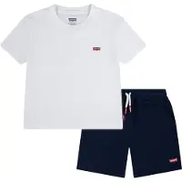 Levi's Batwing T-paita & Shortsit Bright White Bright White 10 Y Valkoinen 10 vuotta Pojat