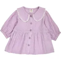 Müsli Daisy Collar Puff S/S Shirt - Purple - 122