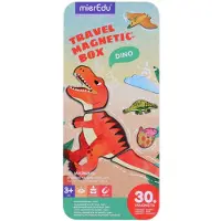MierEdu Magneettinen Matkailusetti - Dinomaa - - OneSize - Magneettiset lelut