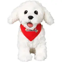 Dr Hundebanden Ollie, Plys 26 Cm - White - ONE SIZE