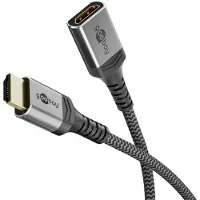 Goobay HDMI Extension Cable - 0.5m - Harmaa