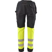 AWTOOLS Suojaavat työhousut AW02610; T3; S musta/keltainen