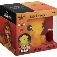 Paladone Leijonakuningas Disney Simba Squishy Glo -silikonvalo 15 Cm