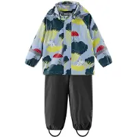 Reima Moomin Plask Sade-asu Airy Blue Airy Blue-80 cm Sininen 80 cm Pojat, Tytöt